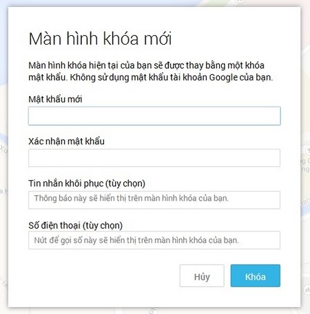 Tiếp theo, truy cập