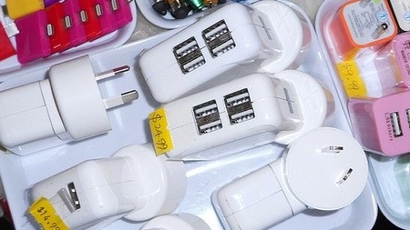 Các nhà chức trách Úc lo ngại loại ổ điện USB này không đáp ứng được tiêu chí an toàn tại Úc