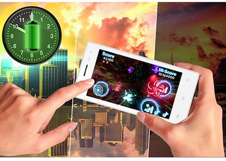 FPT ra mắt smartphone giá rẻ pin khủng - 1 Dung lượng pin khủng của FPT F35 giúp người dùng sử dụng cả ngày mà không lo hết pin
