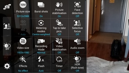 Dự đoán chân dung Galaxy Note 4 dựa trên tin đồn - 3 Hình ảnh được cho là giao diện camera trên Galaxy Note 4
