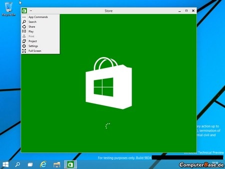 Rò rỉ loạt ảnh giao diện Windows 9 của Microsoft - 9 Ứng dụng Windows Store có thể chạy trực tiếp trong màn hình desktop