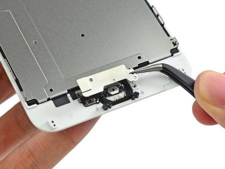 Hình ảnh "mổ xẻ" iPhone 6 Plus vừa bán ra thị trường - 9 Màn hình và phần thân máy sau khi đã tách rời.