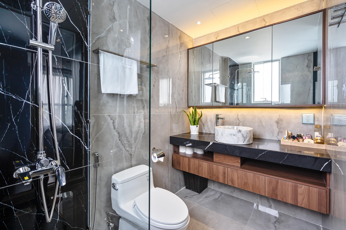 Căn hộ 115 m2 lạ mắt với nội thất tông màu đen chủ đạo - 14 Căn hộ 115 m2 lạ mắt với nội thất tông màu đen chủ đạo - 14