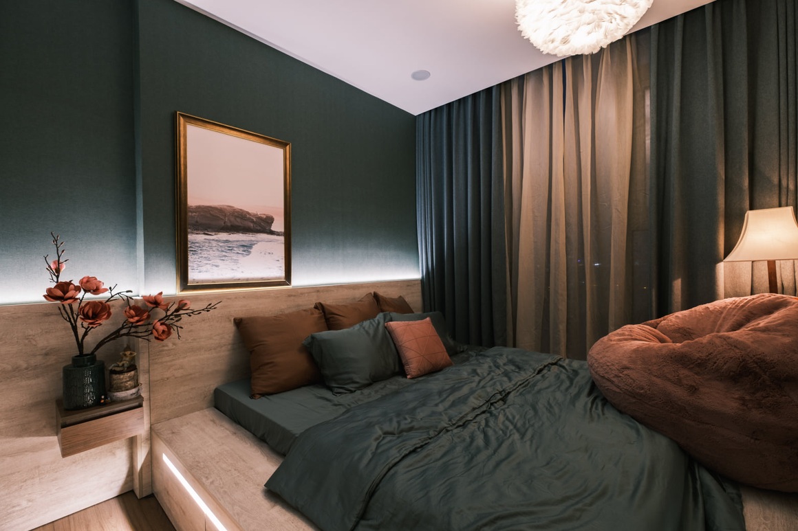 Ngắm căn hộ 60 m2 rộng và đẹp khó chê với nội thất có tông màu xanh lạ - 5 Ngắm căn hộ 60 m2 rộng và đẹp khó chê với nội thất có tông màu xanh lạ - 5