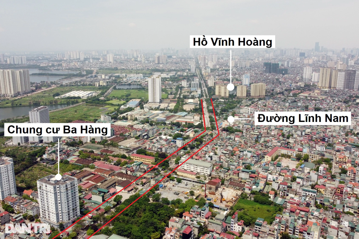 Toàn cảnh đường vành đai 2,5 đi qua nhiều khu đô thị ở Hà Nội