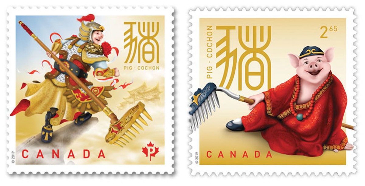 Vẻ đẹp của những con tem tưng bừng đ&oacute;n năm Kỷ Hợi - Ảnh 8.