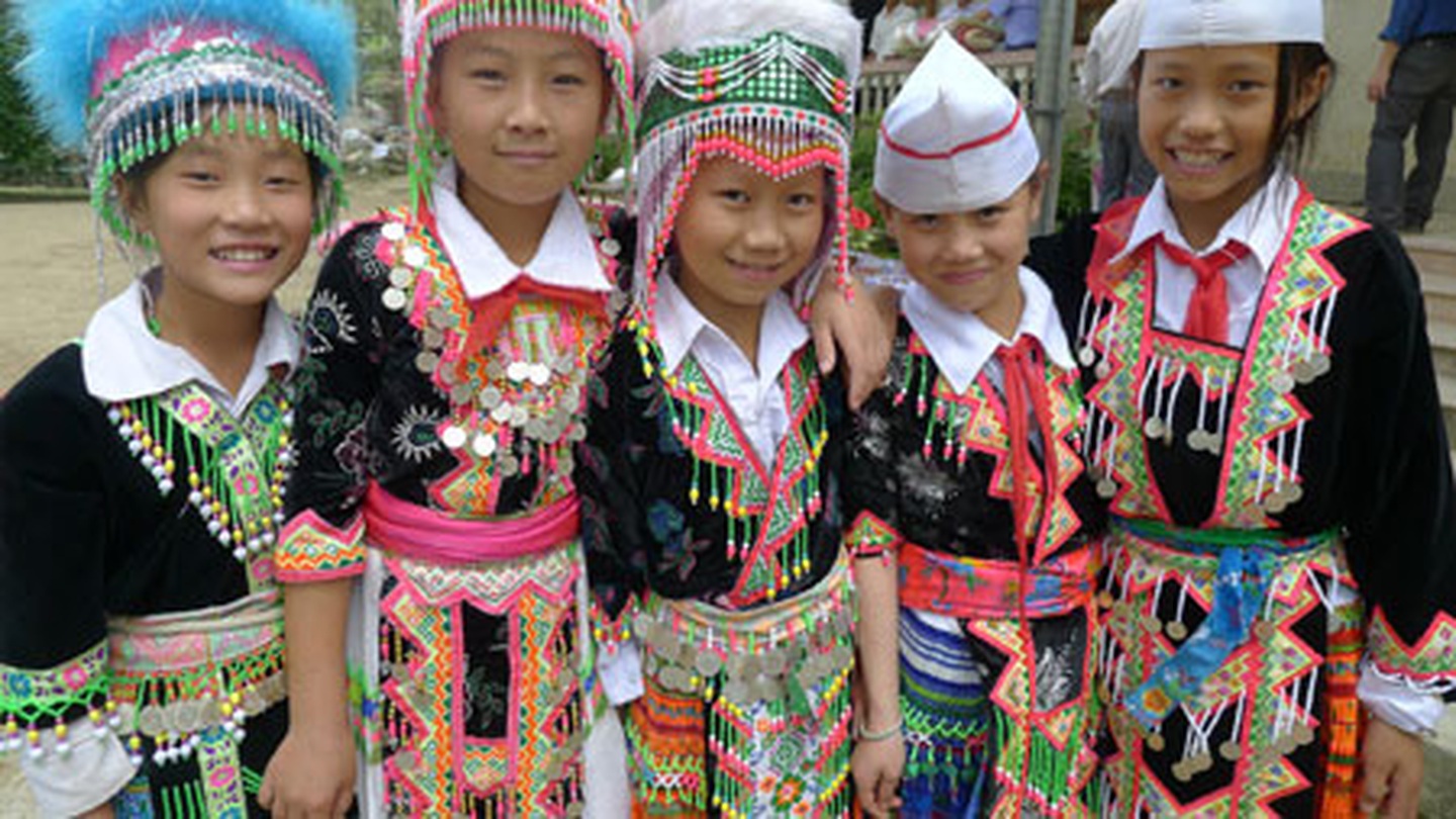 The colorful H’mong costume