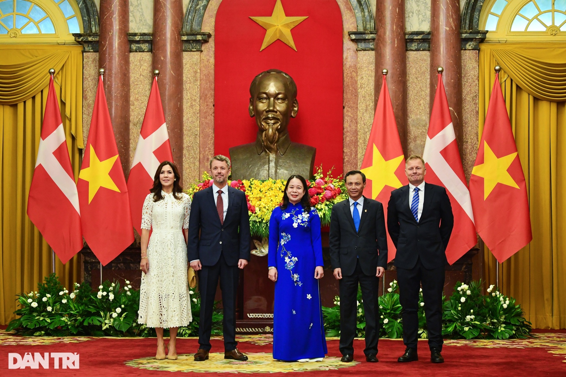 Chủ tịch nước Nguyễn Xuân Phúc tiếp Thái tử kế vị Đan Mạch Frederik