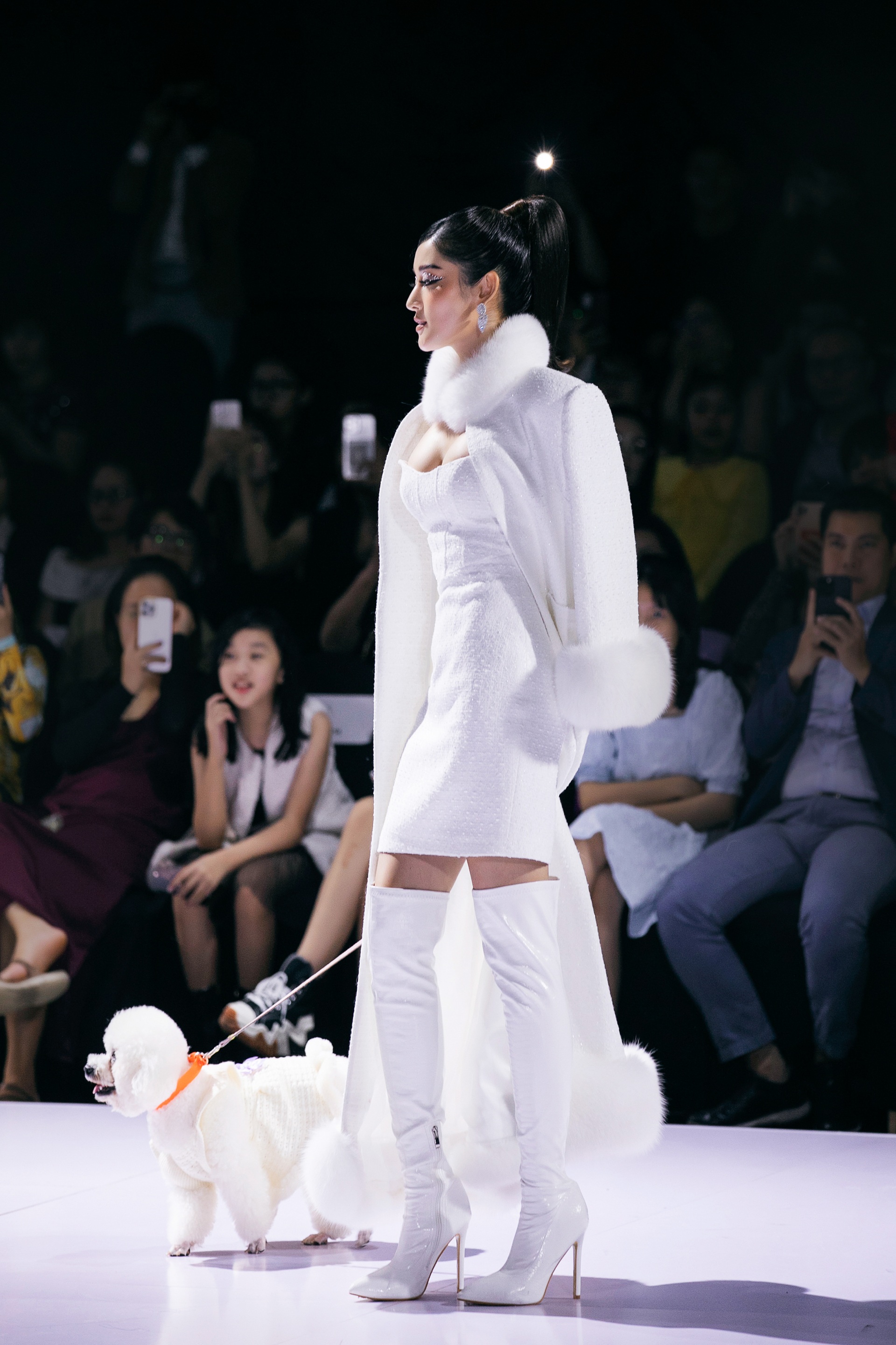 Hoàng Yến hóa thân thành nữ hoàng, Huyền My đưa chó poodle lên sàn catwalk - 2