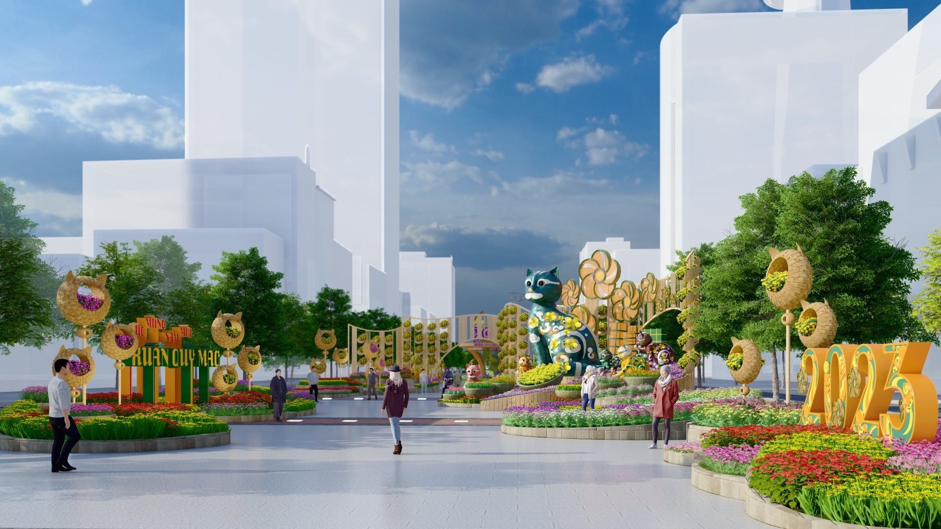 Diện mạo Đường hoa Nguyễn Huệ TPHCM Tết Quý Mão 2023 - 2 Diện mạo Đường hoa Nguyễn Huệ TPHCM Tết Quý Mão 2023 - 2