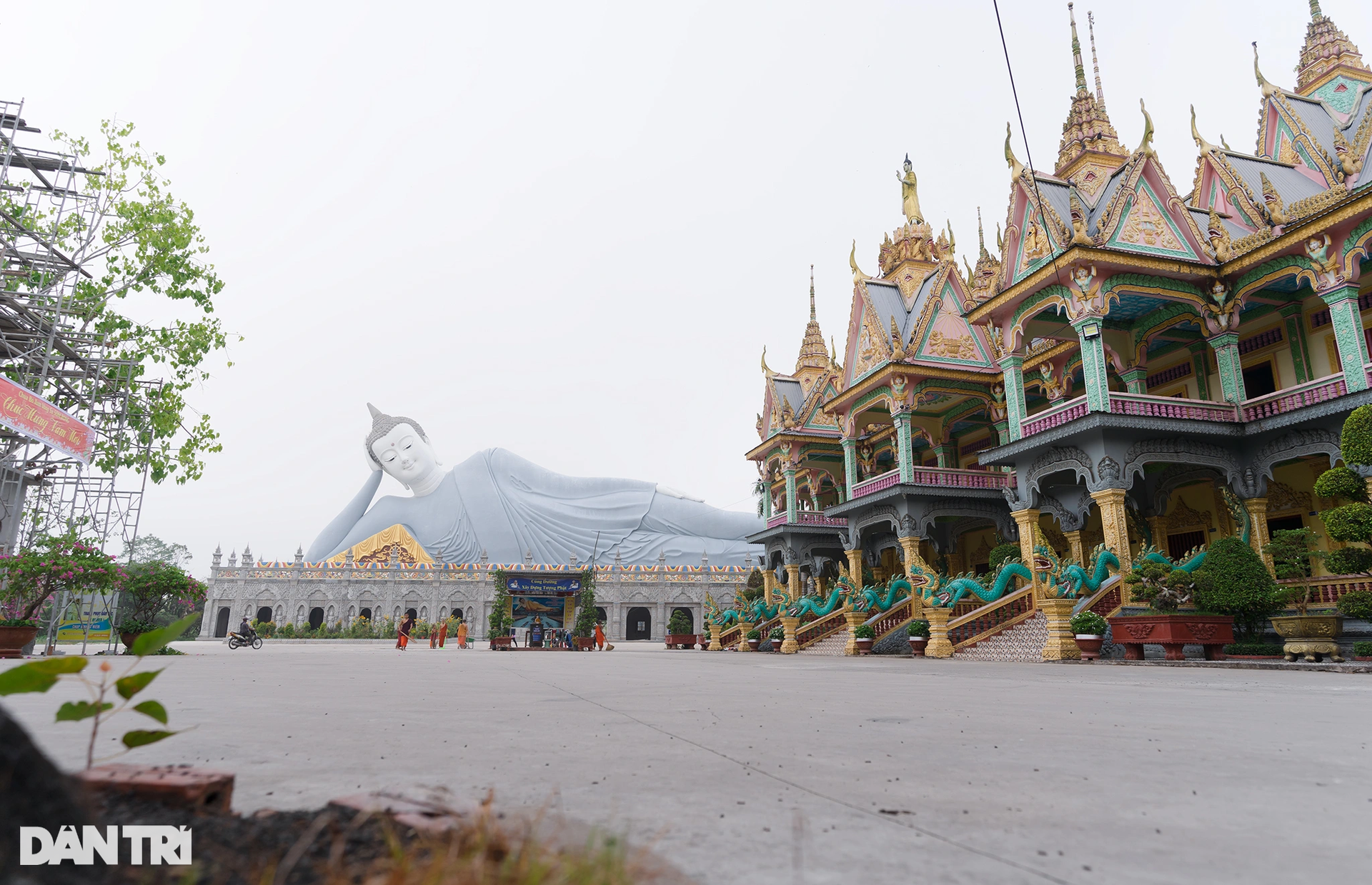 Sương mù phủ trắng ngôi chùa có tượng Phật nằm lớn nhất Việt Nam - 2