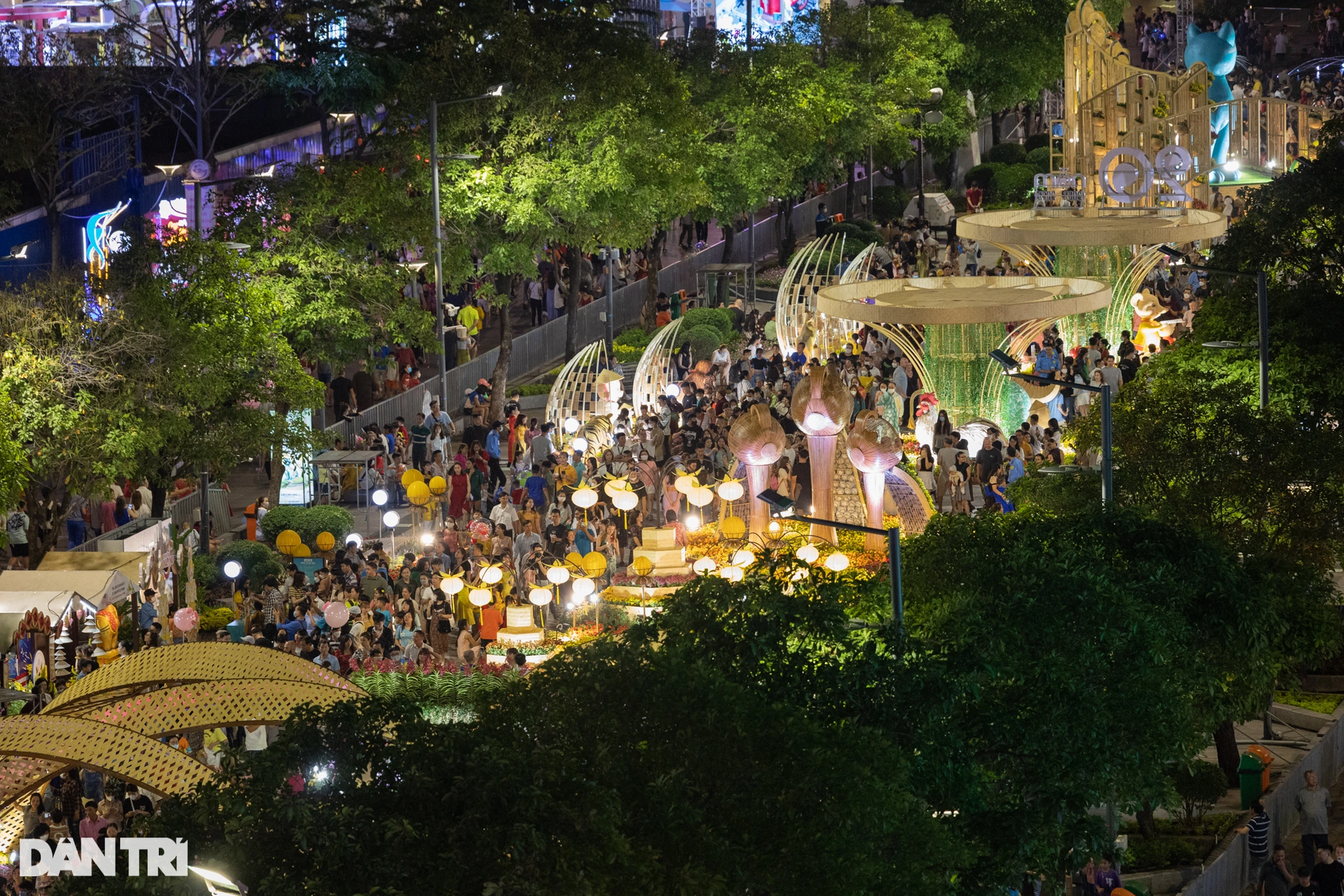 Full of people to visit Nguyen Hue flower street - 15