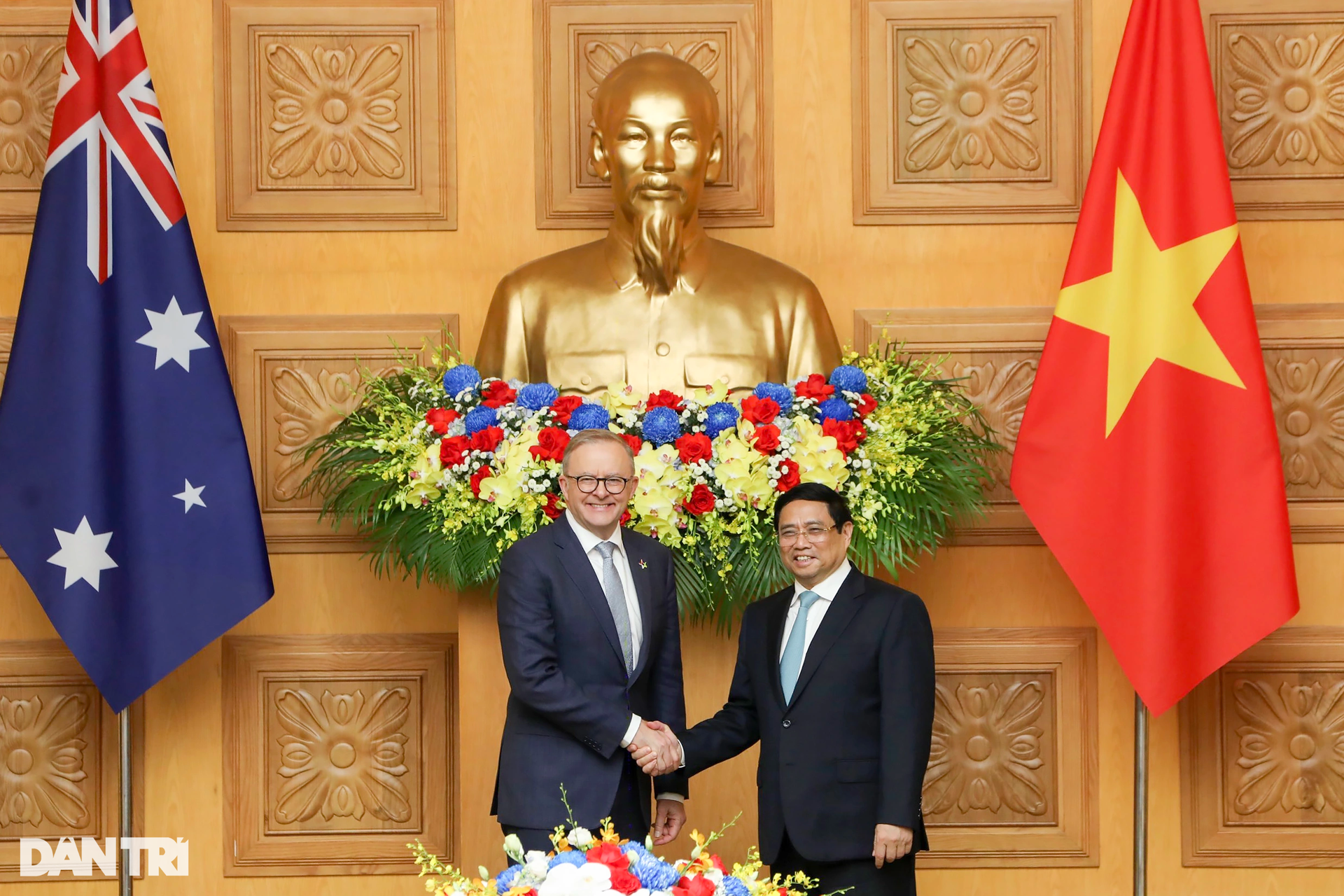 Thủ tướng Phạm Minh Chính chủ trì lễ đón Thủ tướng Australia thăm Việt Nam - 9