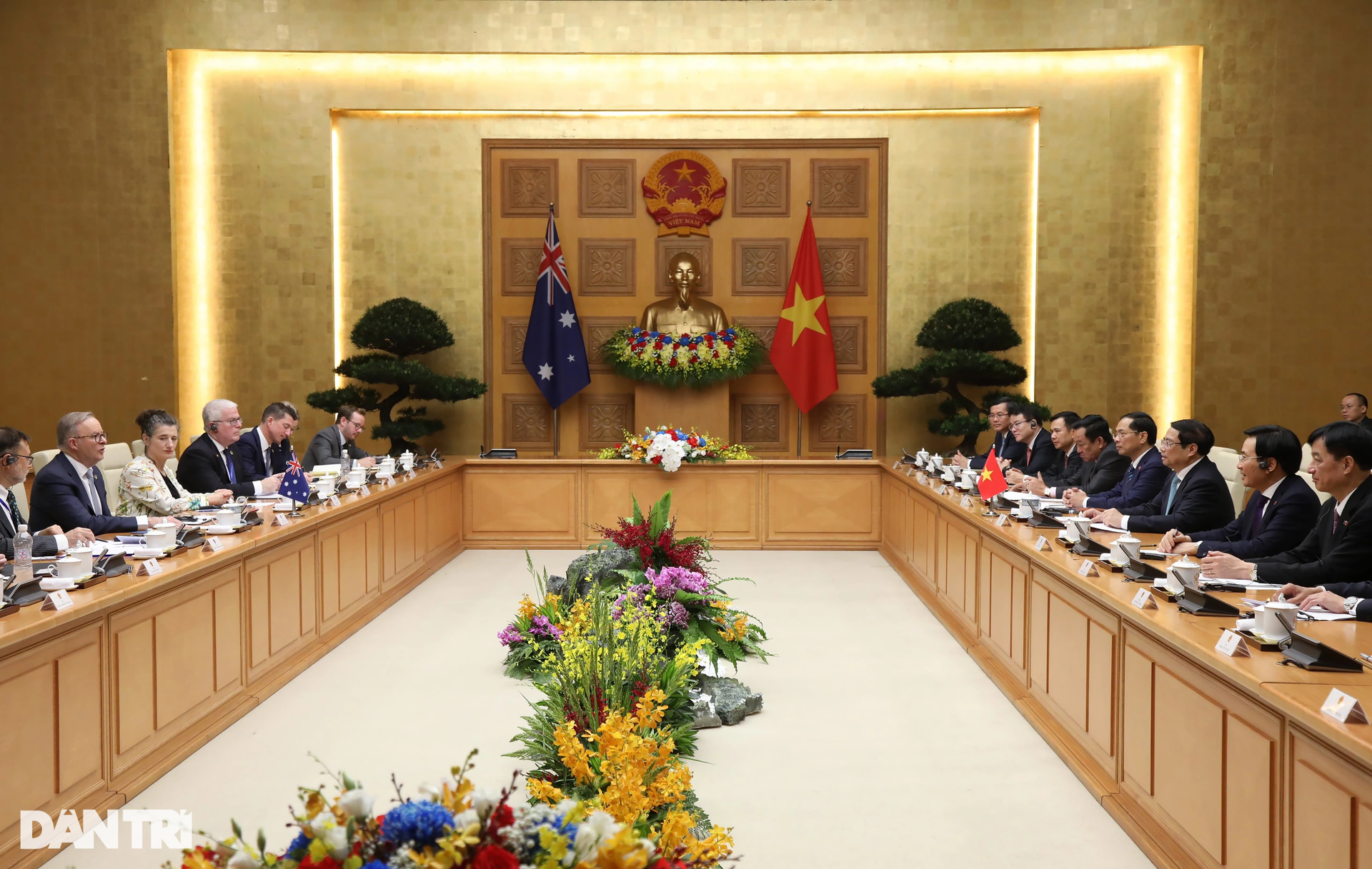 Thủ tướng Phạm Minh Chính chủ trì lễ đón Thủ tướng Australia thăm Việt Nam - 12