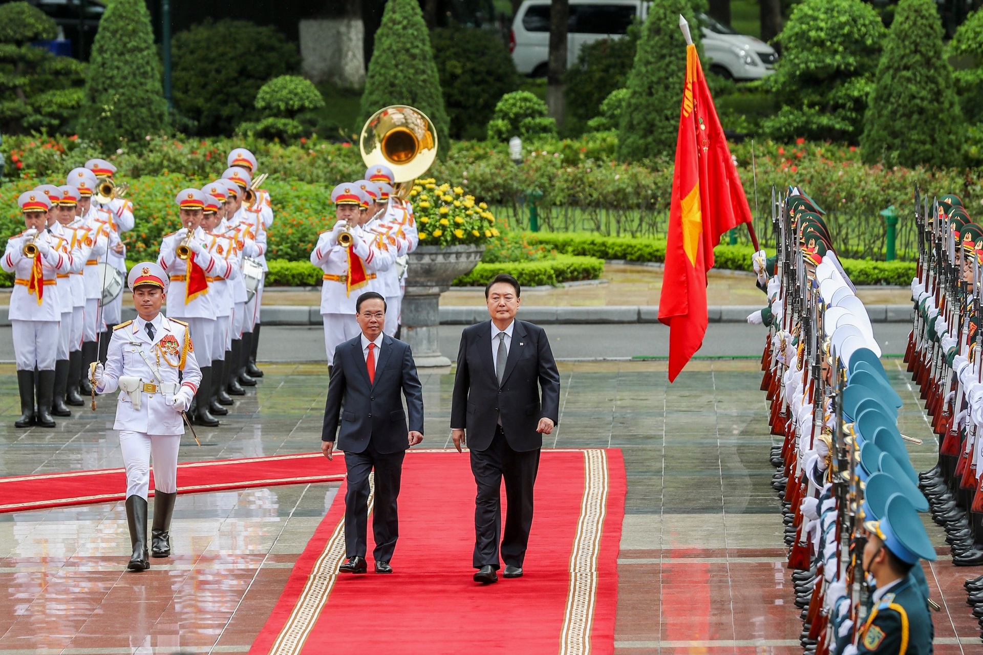 Chủ tịch nước Võ Văn Thưởng chủ trì lễ đón chính thức Tổng thống Hàn Quốc - 6