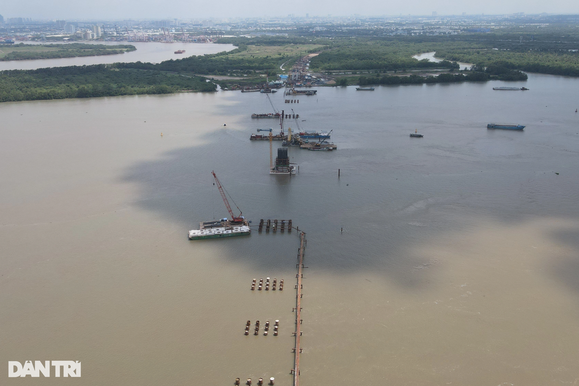 Toàn cảnh công trường cầu Nhơn Trạch lớn nhất đường Vành đai 3 TPHCM - 4