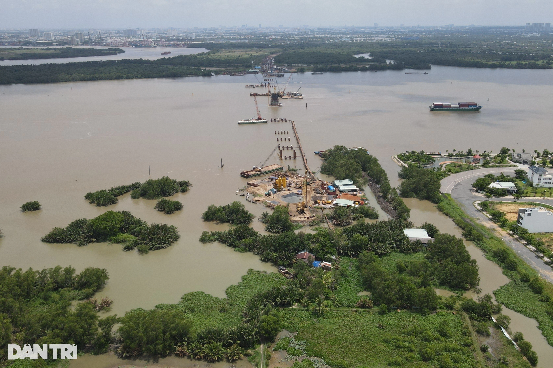 Toàn cảnh công trường cầu Nhơn Trạch lớn nhất đường Vành đai 3 TPHCM - 9
