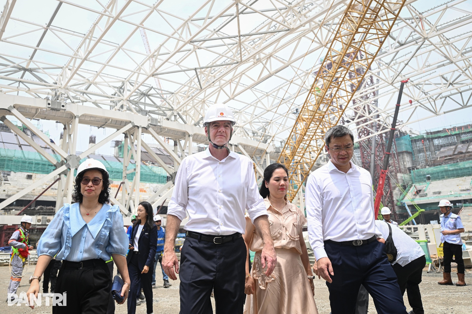 FIFA chief impressed by 60,000-seat PVF Stadium construction site - 1