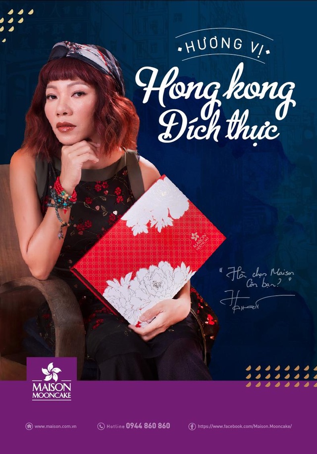 Maison là thương hiệu bánh trung thu được Diva Hà Trần lựa chọn là đại diện thương hiệu mùa trung thu 2017