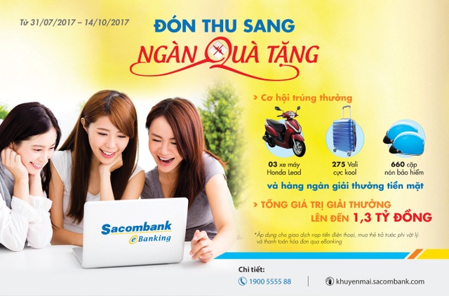 “Đón thu sang – ngàn quà tặng” với sacombank - 2 “Đón thu sang – ngàn quà tặng” với sacombank - 2