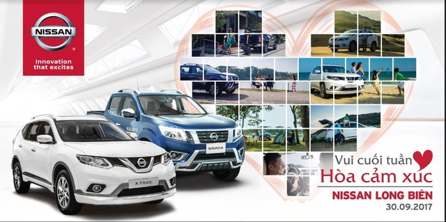Sự kiện “vui cuối tuần, hòa cảm xúc” tại đại lý Nissan Long Biên ngày 30/9 - 1 Sự kiện “vui cuối tuần, hòa cảm xúc” tại đại lý Nissan Long Biên ngày 30/9 - 1