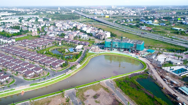 Sự trở lại của bất động sản khu Đông - 3 Hình chụp thật toàn cảnh dự án Kikyo Residence đang hoàn thiện.