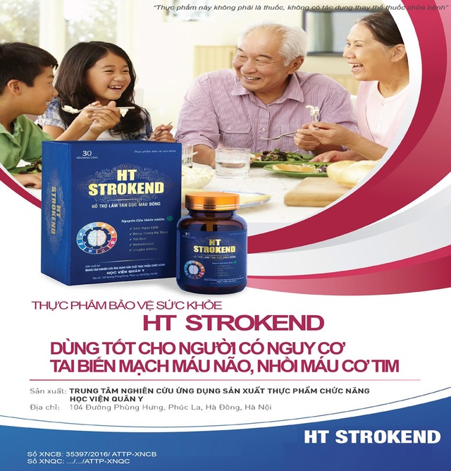 Bí quyết đẩy lùi tai biến mạch máu não nhờ thực phẩm bảo vệ sức khỏe HT Strokend - 2 Bí quyết đẩy lùi tai biến mạch máu não nhờ thực phẩm bảo vệ sức khỏe HT Strokend - 2