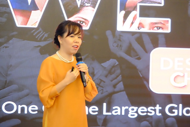 Chính thức ra mắt phong trào trẻ em DFC - 3 Cô Nguyễn Thuý Uyên Phương cho rằng tin tưởng và trao quyền cho con là vô cùng quan trọng cho sự phát triển của trẻ em