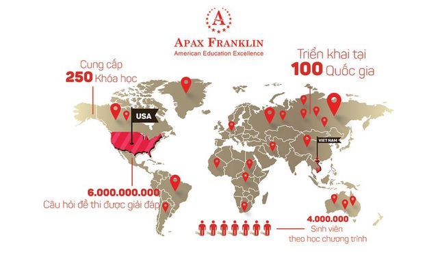 Dưới sự hợp tác của 2 tập đoàn giáo dục hàng đầu, Apax Franklin Academy cung cấp giải pháp THPT Mỹ tối ưu nhất với giá trị bằng cấp được công nhận toàn cầu.