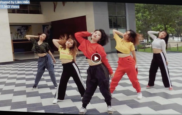 Thế hệ trẻ đang làm gì trước phán xét, phê bình? - 4 Màn cover của nhóm Lâm Hiền chẳng thua gì một nhóm nhảy chuyên nghiệp.