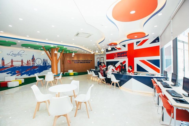 Sảnh tiếp khách - hệ thống Anh ngữ Quốc tế Poppy English House