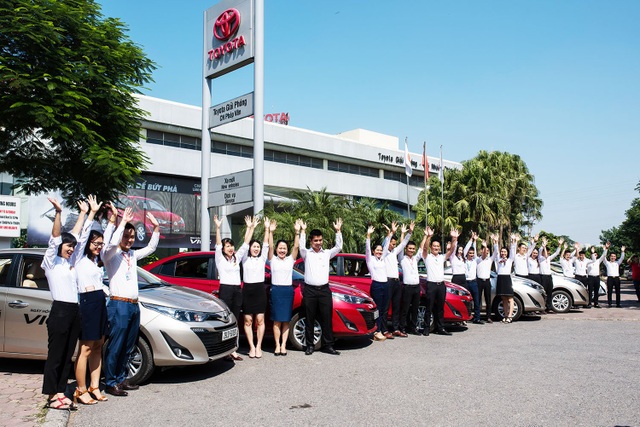 Toyota Vios 2018 đồng loạt xuống phố - 7 Toyota Giải Phóng - CN Pháp Vân - P.Hoàng Liệt - Q.Hoàng Mai - HN