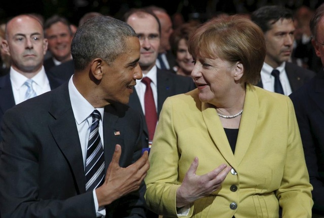 Ông Obama ăn tối riêng với Thủ tướng Đức - 10
Ông Obama và bà Merkel có nhiều quan điểm trùng nhau trong các vấn đề lớn của thế giới. (Ảnh: Reuters)