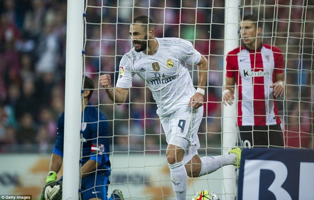 Real Madrid - Bilbao: Đánh chiếm ngôi đầu bảng - 2
Benzema từng lập cú đúp ở trận đấu gần đây nhất với Bilbao