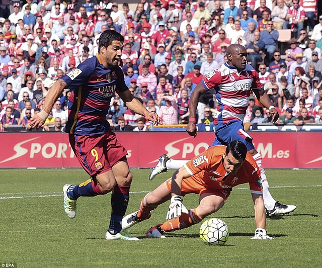 Barcelona “trút mưa bàn thắng” tại Nou Camp? - 2
Luis Suarez từng lập hattrick ở trận đấu gần đây nhất với Granada