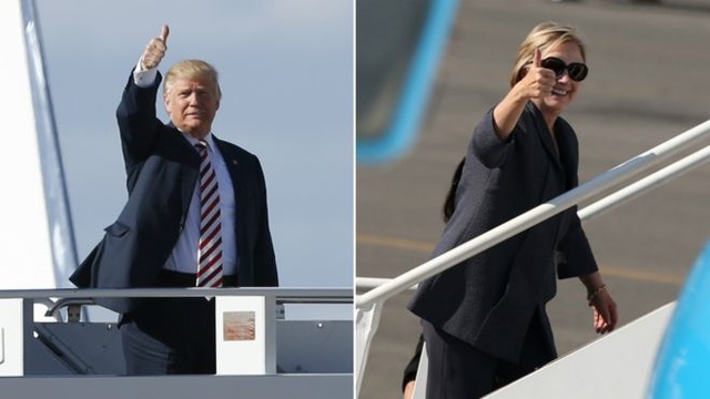 Ứng viên tổng thống Mỹ tranh luận: Clinton chế giễu Trump "nước mắt cá sấu" - 16
Hai ứng viên đã tới ở Las Vegas trước cuộc tranh luận (Ảnh: Getty/Reuters)