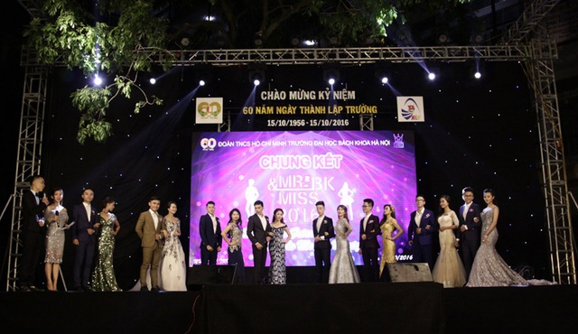 
 Toàn cảnh 16 gương mặt tham dự đêm chung kết cuộc thi Mr and Miss ĐH Bách Khoa Hà Nội 2016
