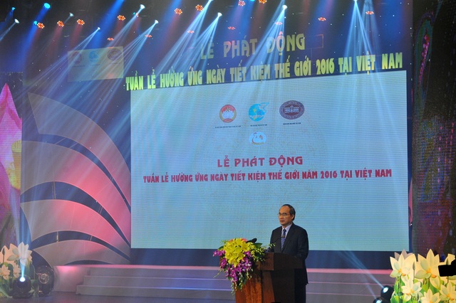 Lễ phát động Tuần lễ hưởng ứng ngày Tiết kiệm thế giới năm 2016 tại Việt Nam - 2
Chủ tịch UBTW MTTQ Việt Nam Nguyễn Thiện Nhân phát biểu tại chương trình