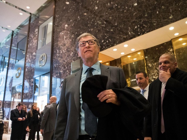 Tỷ phú Bill Gates ca ngợi Tổng thống đắc cử Trump - 1
Tỷ phú Bill Gates đã nói chuyện với Tổng thống đắc cử Donald Trump tại Tháp Trump. (Ảnh: Getty)