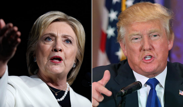 Bang Wisconsin đã sẵn sàng kiểm lại phiếu bầu tổng thống Mỹ - 1
Tổng thống đắc cử Mỹ Donald Trump (phải) và ứng viên Dân chủ Hillary Clinton. (Ảnh: Getty)