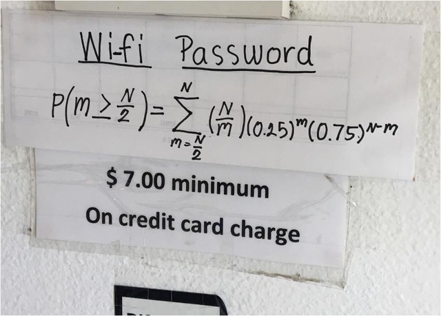 Bạn có thể truy cập internet với mật khẩu như thế này?