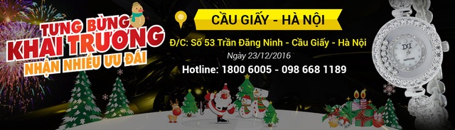 Đồng hồ chính hãng Đăng Quang khai trương Showroom số 57 tại Cầu Giấy - 1 Đồng hồ chính hãng Đăng Quang khai trương Showroom số 57 tại Cầu Giấy - 1