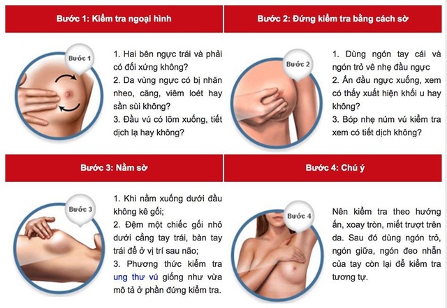 Tự kiểm tra vú - Cơ hội chữa lành ung thư vú - 2 Tự kiểm tra vú - Cơ hội chữa lành ung thư vú - 2