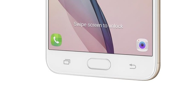 Galaxy J7 Prime - smartphone tầm trung đầu tiên của Samsung có bảo mật vân tay 1 chạm - 3 Cảm biến vân tay một chạm của Galaxy J7 Prime chỉ cần chạm nhẹ trên nút Home là có thể ngay lập tức kích hoạt điện thoại