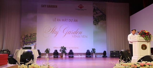Chính thức ra mắt dự án Sky Garden Vĩnh Yên - 3 Ông Phạm Văn Thư – Giám đốc dự án phát biểu cam kết tiến độ thi công và chất lượng công trình với khách hàng