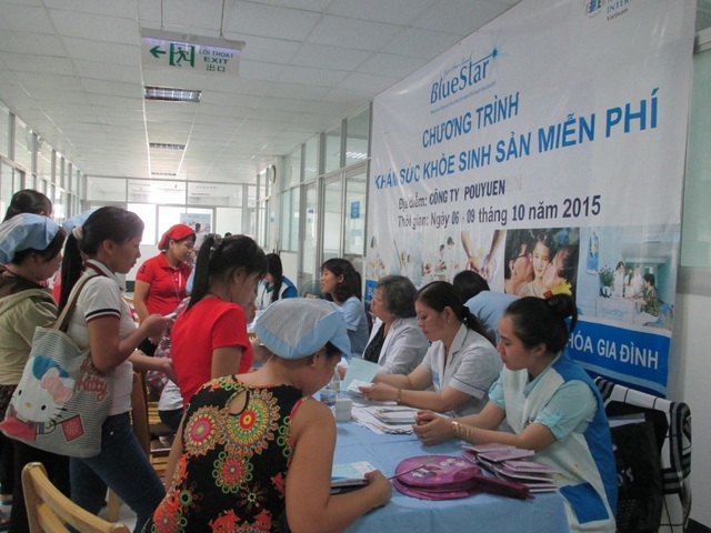Marie Stopes International và những dấu ấn quan trọng tại Việt Nam - 3 Buổi cung cấp dịch vụ lưu động khám SKSS cho công nhân nhà máy Pou Yuen