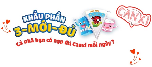 “3 mới đủ” - Phương pháp giúp Hiền Thục phát triển chiều cao vượt trội cho con - 1
“3 mới đủ” là khuyến nghị mới từ Viện Dinh Dưỡng Quốc Gia nhằm đẩy lùi thực trạng khẩu phần canxi thiếu hụt lên đến 50% ở người Việt (trong đó có trẻ em). Theo đó, người dân nên đưa vào thực đơn sữa, sữa chua và phô mai để đa dạng hóa khẩu phần, hợp lý hóa tỷ lệ giữa canxi và photpho giúp cơ thể dễ hấp thu hơn.
