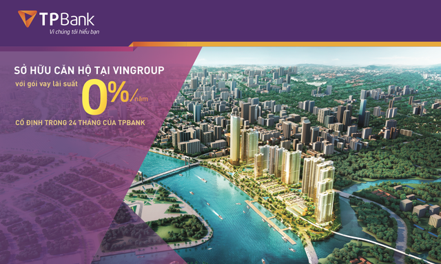 Sở hữu căn hộ cao cấp Vingroup chỉ với lãi suất 0% của TPBank - 1 Sở hữu căn hộ cao cấp Vingroup chỉ với lãi suất 0% của TPBank - 1