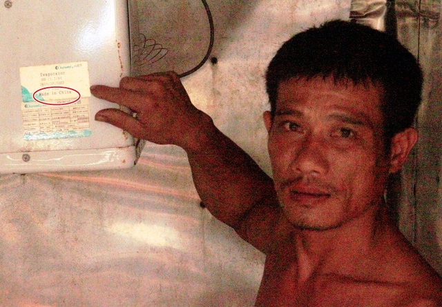Bình Định: Những hình ảnh “tố cáo” tàu vỏ thép đóng thép Trung Quốc? - 13 Trong hợp đồng chẳng có máy nào mang hiệu Made In China nhưng tàu của anh Khỏe lại có