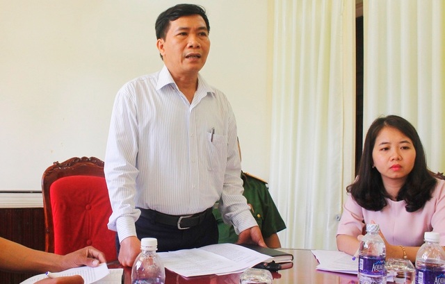 Phó Chủ tịch TP Hội An Nguyễn Văn Sơn thông tin về vụ việc cán bộ đánh người bán chè